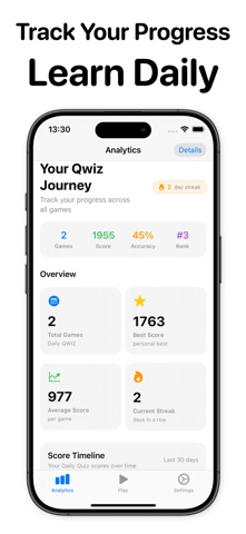 Qwiz - Daily Trivia Challenge iPhone screenshot
