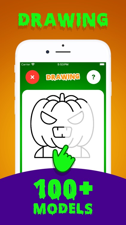 Halloween coloring kids book