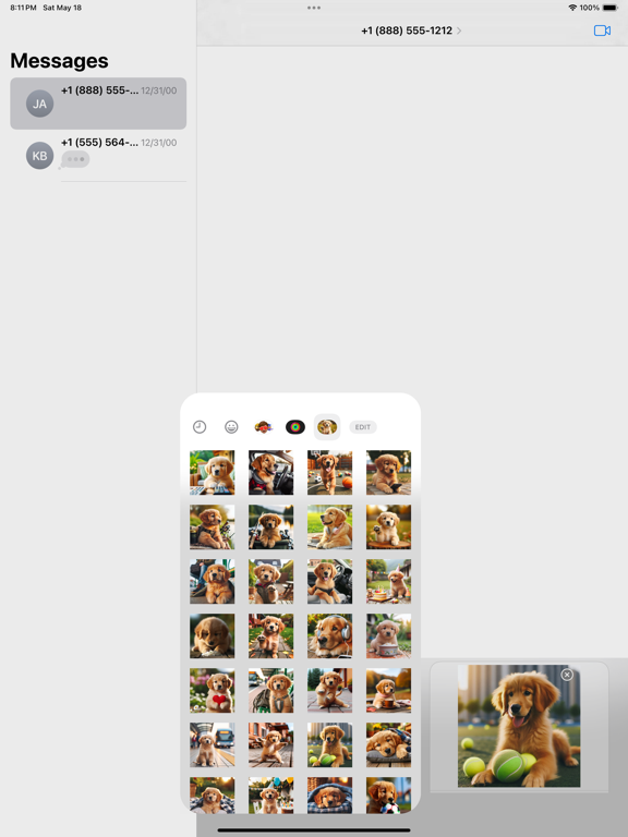 Screenshot #5 pour Lovely Puppet (Dog) Stickers