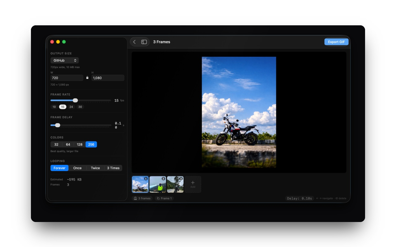 Video to GIF Maker on macOS