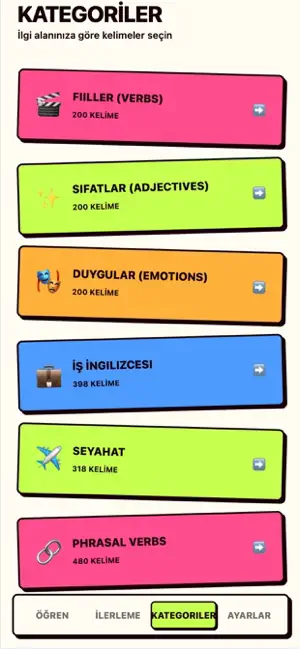 Kolay İngilizce Kelime screenshot 1
