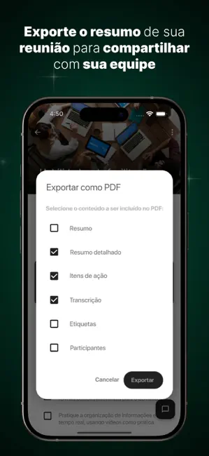 Anotar: Gravador para Reuniões iPhone screenshot 5