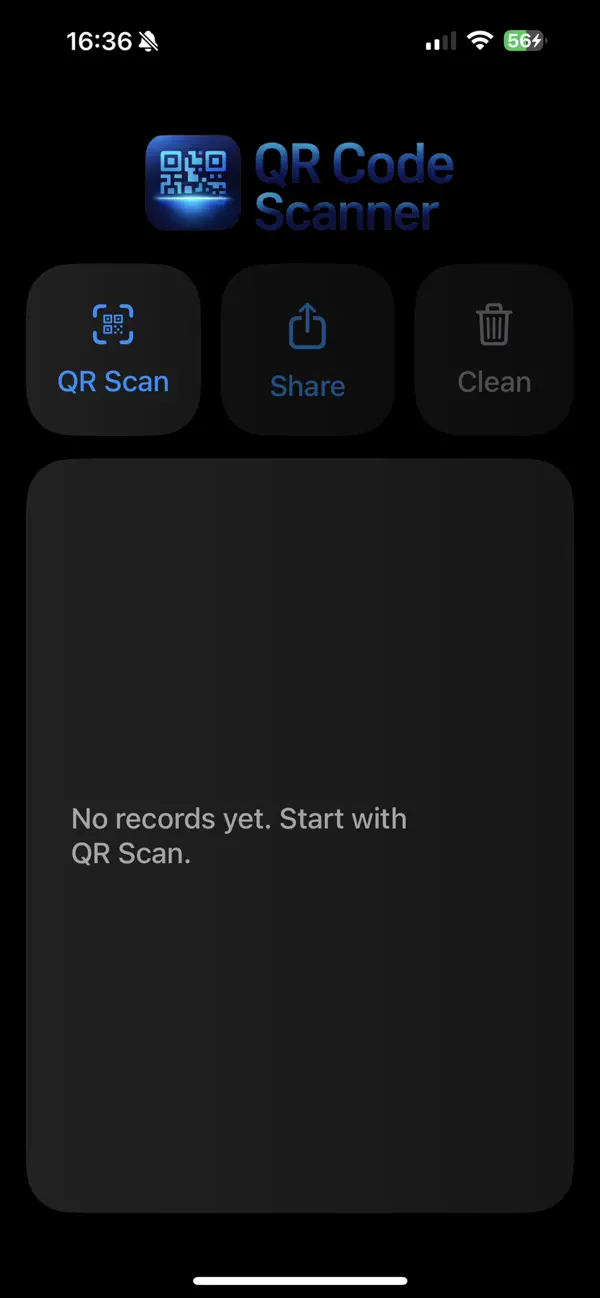Screenshot #1 pour QR Code Scanner & Share