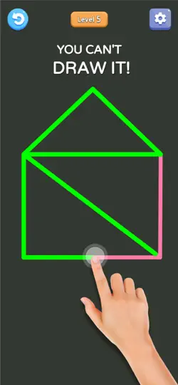 Скриншот One Go Line Puzzle на iPhone 5
