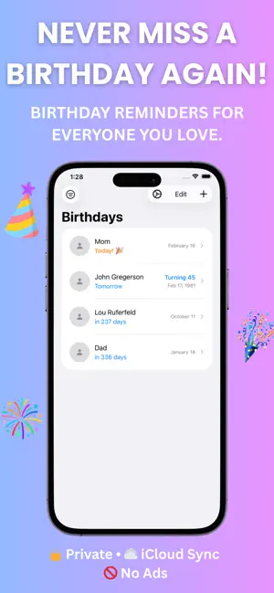 My Birthday Buddy screenshot 1