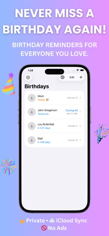 My Birthday Buddy Screenshot 1 of 3