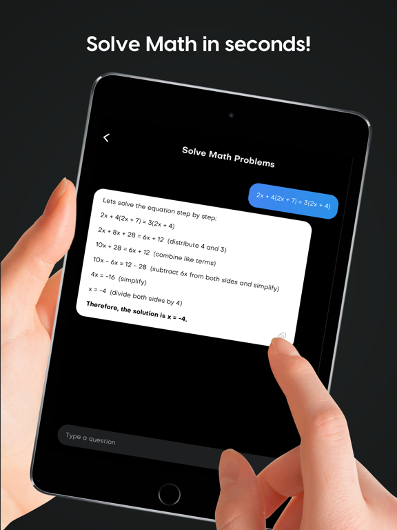 Pic Answer - AI Solver iPad screenshot 4 - Education app