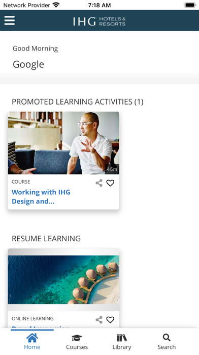 IHG University Screenshot