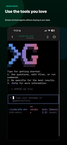 AFK - AI Code Terminal Screenshot 5 of 7