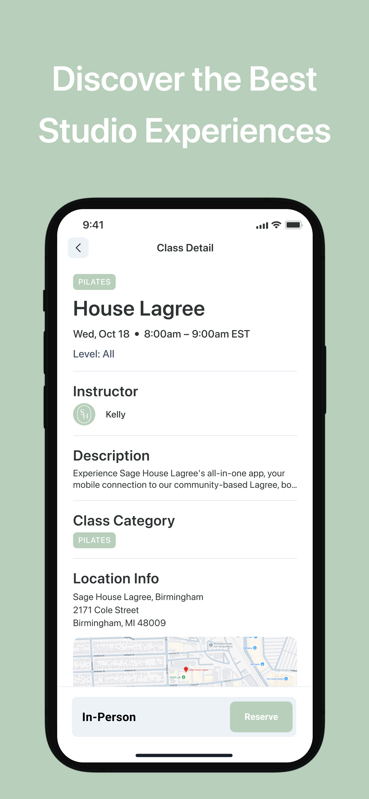 Sage House Lagree App screenshot 5