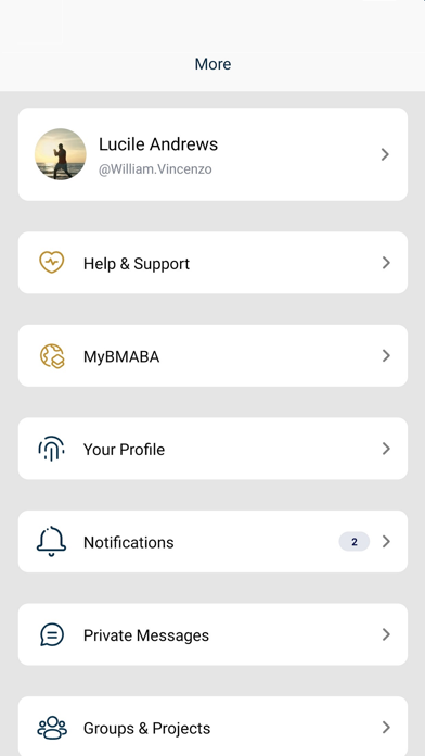 MyBMABA Clubs App Screenshot