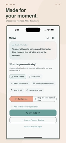 Motiva AI: Motivation & Quotes screenshot