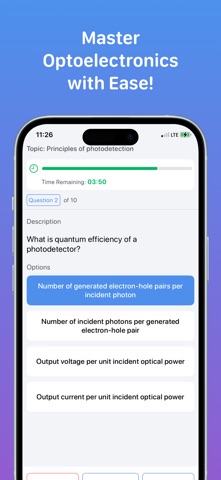 Optoelectronics iPhone screenshot