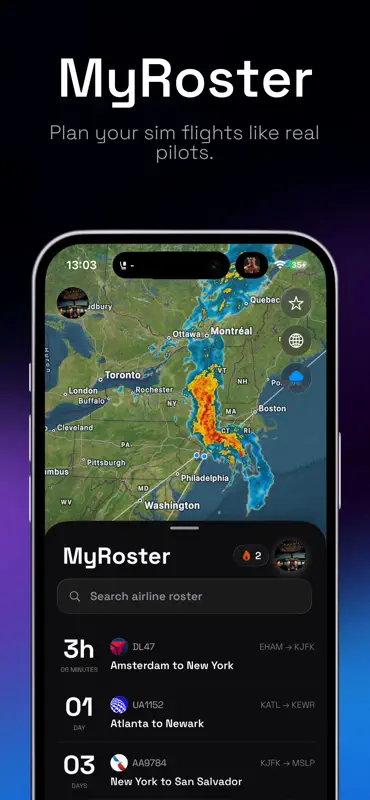 Loxim: Sim Tracker & Flights screenshot 2 of 10