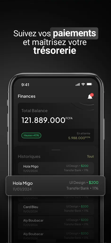 Payme - Facturation et Finance - Application Finance | MWM