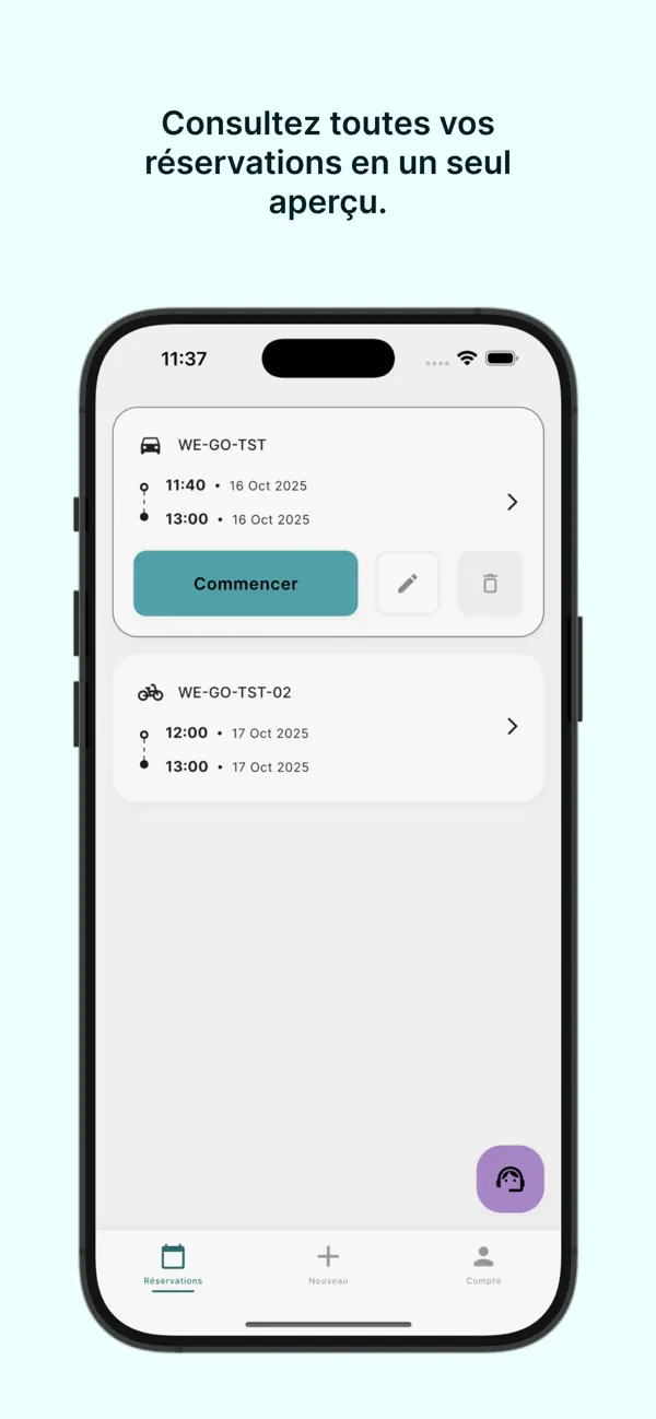 Screenshot #3 pour WeGo Carsharing