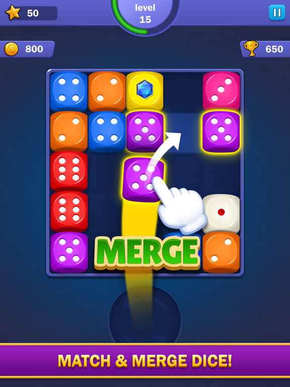 Dice Puzzle - Merge puzzle