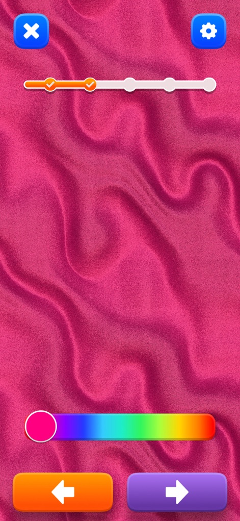 Slime Games – ASMR Simulator - 이 도구는 사용자가 슬라임 제작 과정을 단계별로 진행할 수 있도록 진행 바를 제시하며, 하단에 위치한 넓은 색상 팔레트를 통해 원하는 색상을 자유롭게 선택할 수 있습니다.