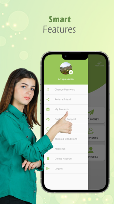 First Remit Money Transfer Screenshot