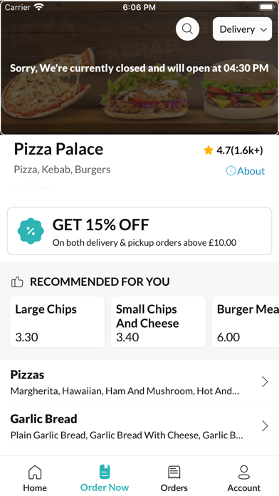 Pizza Palace Derby. Screenshot