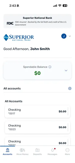 Superior National Bank Mobile screenshot 3
