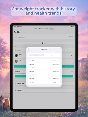 MeowKit: Cat Care & Tracker iPad screenshot