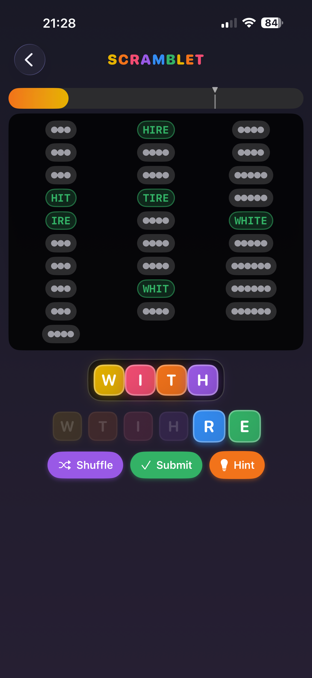 Scramblet - Word Puzzle Game