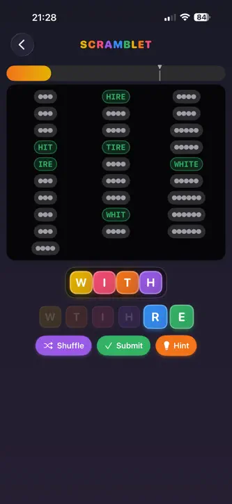 Scramblet - Word Puzzle Game screenshot 7