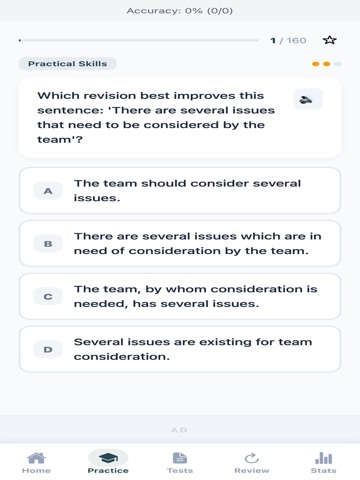 Business Writing Terms Quiz iPad screenshot