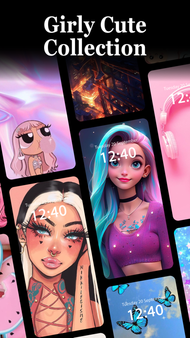 Girly Wallpapers Cute Glitter Screenshot