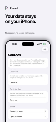 Planwall: Lock Screen Calendar Screenshot 10 of 10