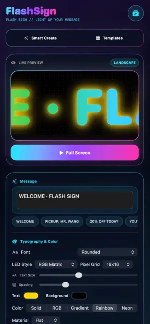 Flash Sign: LED Banner screenshot 1