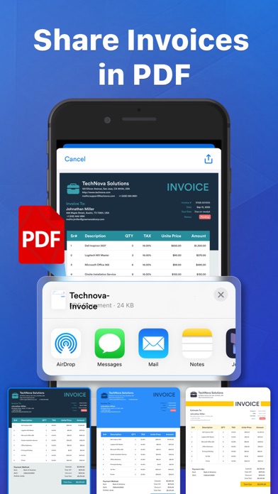 Invoice Maker, Create Estimate iPhone screenshot 7 - Business app