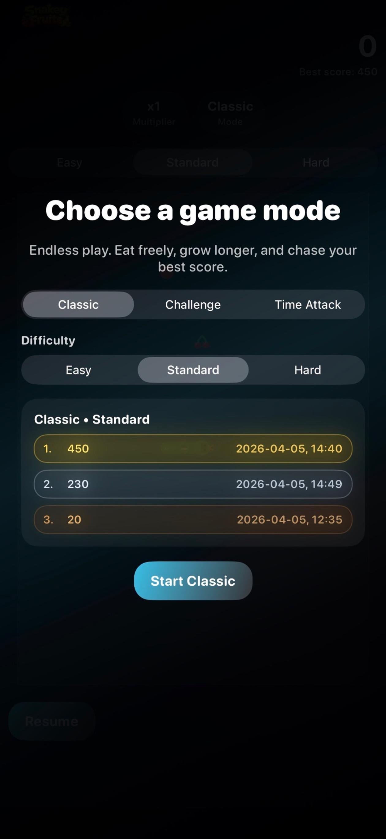 Snakey Fruits screenshot 2