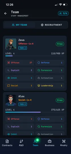 Capture d'écran de CyberSecurity Tycoon sur iPhone 2