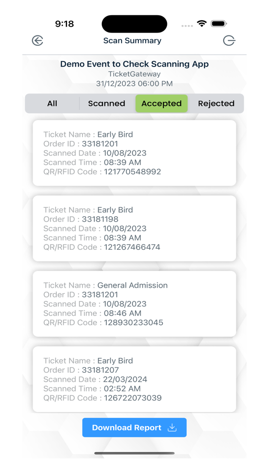 #8. TG LIVE SCAN (iOS) 由: Ticketgateway Inc
