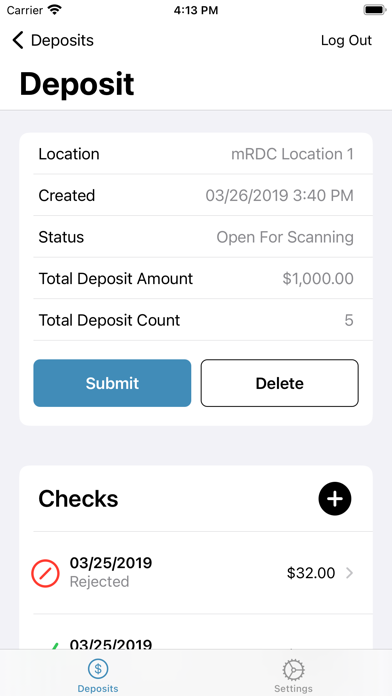 Neffs Bank bizDeposit2go Screenshot