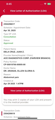 VC Health iPhone screenshot 10