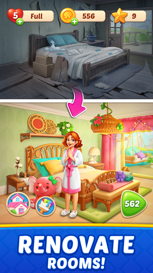 #2. Design Blast - Garden Match 3D (iOS) By: Hangzhou Mengku Technology Co., Ltd.