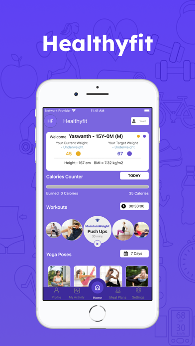 Healthyfit - Fitness Workout Screenshot