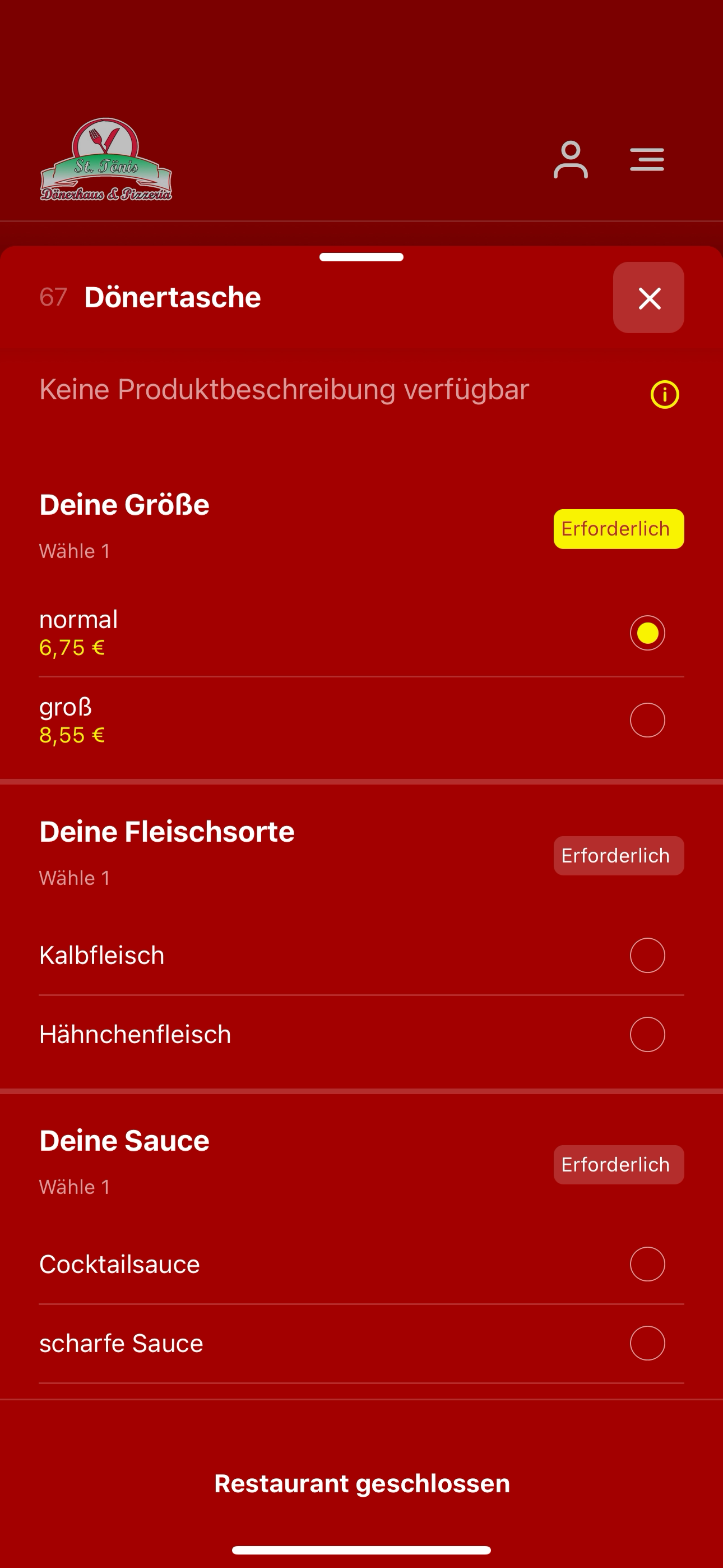 St. Tönis Dönerhaus & Pizzeria