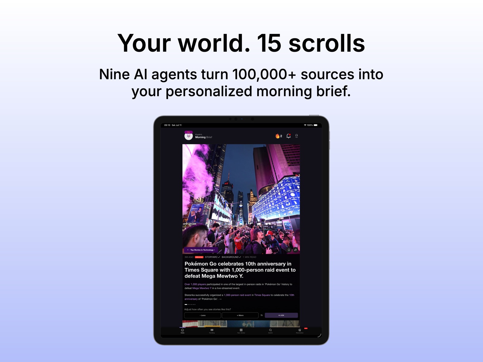 CuriousCats: AI News Digest ipad screenshot 1