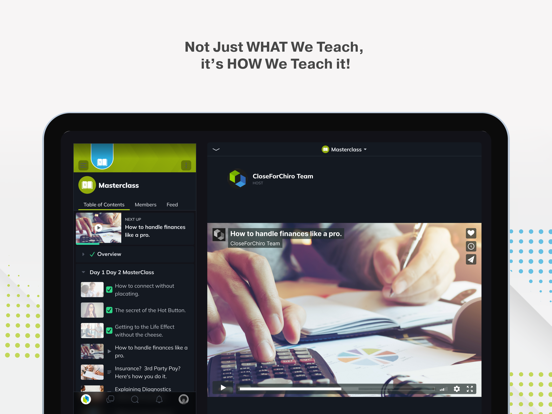 CloseForChiro iPad screenshot 5 - Social Networking app