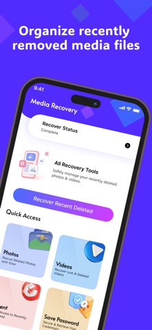 Deleted Photo Recovery. iPhone screenshot