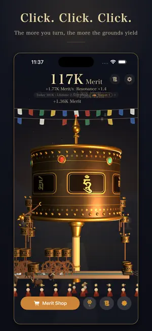 Mani Wheel — Idle Prayer Wheel screenshot 2