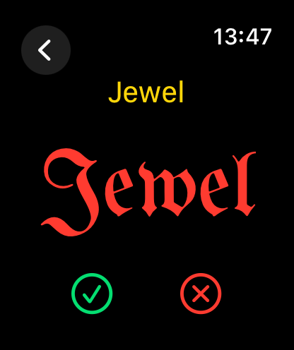 Learn Gothic script on Watch