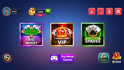 Screenshot #1 pour Spades Bid Whist: Card Games