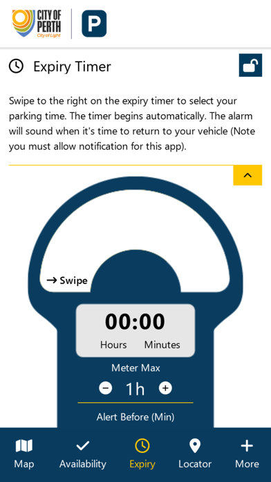 City of Perth Parking Screenshot