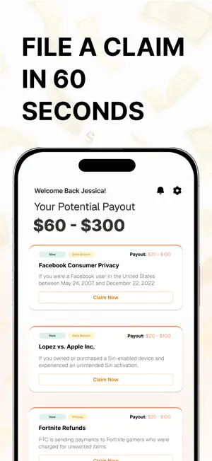 Corresi - Class Action Claims screenshot 1