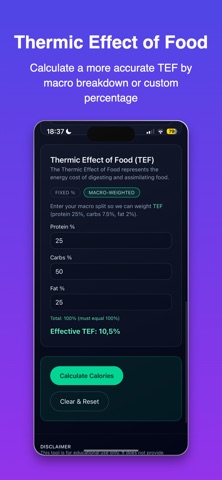 Accurate Calorie Calculator Screenshot 2 of 4